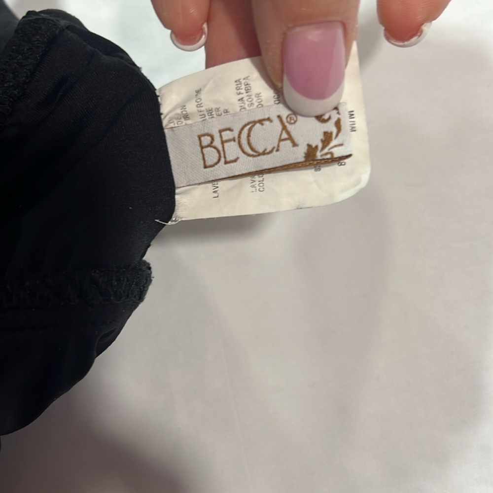 Becca “color code sadie” swimsuit one piece size M black - Picture 5 of 9